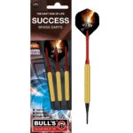 Σετ 3 Βελάκια Darts Success Soft Tip 16138, 18g με Ορειχάλκινο Σώμα, Αλουμινένιους Άξονες Simplex, Φτερά Diamond και Θήκη Μεταφοράς – Bull's - Image 2