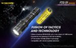 Φακός Led Χειρός P20i UV Precise Tactical Επαναφορτιζόμενος 1800 Lumens με Εμβέλεια 337m, Υπεριώδη Φωτισμό UV 365nm, Μπαταρία 4000mAh, USB-C, Λειτουργία Strobe και Αδιαβροχοποίηση IP68, Μαύρος – Nitecore - Image 11