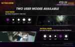 Φακός Led Χειρός P20i UV Precise Tactical Επαναφορτιζόμενος 1800 Lumens με Εμβέλεια 337m, Υπεριώδη Φωτισμό UV 365nm, Μπαταρία 4000mAh, USB-C, Λειτουργία Strobe και Αδιαβροχοποίηση IP68, Μαύρος – Nitecore - Image 17