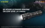 Φακός Led Χειρός P20i UV Precise Tactical Επαναφορτιζόμενος 1800 Lumens με Εμβέλεια 337m, Υπεριώδη Φωτισμό UV 365nm, Μπαταρία 4000mAh, USB-C, Λειτουργία Strobe και Αδιαβροχοποίηση IP68, Μαύρος – Nitecore - Image 21
