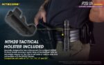 Φακός Led Χειρός P20i UV Precise Tactical Επαναφορτιζόμενος 1800 Lumens με Εμβέλεια 337m, Υπεριώδη Φωτισμό UV 365nm, Μπαταρία 4000mAh, USB-C, Λειτουργία Strobe και Αδιαβροχοποίηση IP68, Μαύρος – Nitecore - Image 29