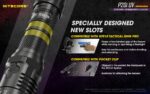 Φακός Led Χειρός P20i UV Precise Tactical Επαναφορτιζόμενος 1800 Lumens με Εμβέλεια 337m, Υπεριώδη Φωτισμό UV 365nm, Μπαταρία 4000mAh, USB-C, Λειτουργία Strobe και Αδιαβροχοποίηση IP68, Μαύρος – Nitecore - Image 31