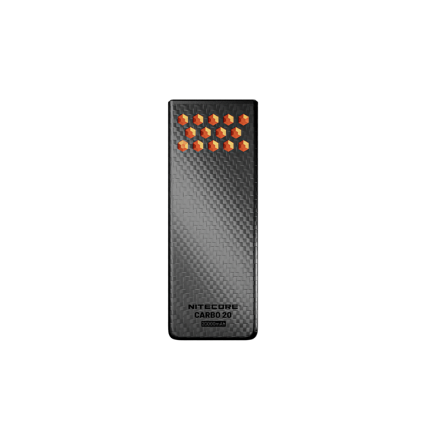 Power Bank Carbo 20 20000mAh 65W με 2 Θύρες USB-C, Ανθρακονήματα και Αδιαβροχοποίηση IPX8, Πορτοκαλί – Nitecore
