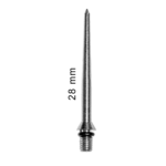 Σετ 3 Ανταλλακτικών Μυτών Darts Stingray B5 Tune Up Τύπου C, 28mm από Ανοξείδωτο Ατσάλι, Ασημί – Bull's