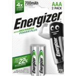 Επαναφορτιζόμενες Μπαταρίες Ni-MH AAA 700mAh, 2 Τεμάχια – Energizer