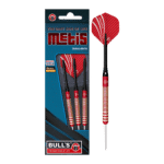 Σετ 3 Βελάκια Darts Metis Steel Tip 11821, 21g με Ορειχάλκινο Σώμα, Μεταλλική Μύτη, Αλουμινένιους Άξονες Simplex και Θήκη Μεταφοράς, Κόκκινα – Bull's