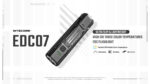 Φακός Led Χειρός EDC07 Επαναφορτιζόμενος 1500 Lumens με 3 Θερμοκρασίες Φωτισμού, Ενιαίο Σώμα Αλουμινίου και Φόρτιση USB-C, Μαύρος – Nitecore - Image 9