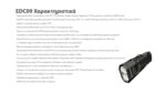 Φακός Led Χειρός EDC09 MCT Επαναφορτιζόμενος 1600 Lumens με Περιστρεφόμενη Κεφαλή 102°, 3 Θερμοκρασίες Φωτισμού και USB-C, Μαύρος – Nitecore - Image 21