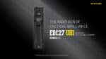 Φακός Led Χειρός EDC27 UHi Επαναφορτιζόμενος 3100 Lumens με Εμβέλεια 305m, Οθόνη OLED, Μπαταρία 1700mAh, USB-C και Αδιαβροχοποίηση IP54, Μαύρος – Nitecore - Image 6