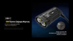 Φακός Led Χειρός EDC37 UHi Επαναφορτιζόμενος 8000 Lumens με Εμβέλεια 420m, Οθόνη OLED, Μπαταρία 8000mAh, Ταχεία Φόρτιση USB-C και Προστασία IP54, Μαύρος – Nitecore - Image 35