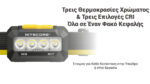 Φακός Led Κεφαλής HA19 MCT 600 Lumens με RGB Φωτισμό, Πράσινος – Nitecore - Image 7