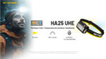 Φακός Led Κεφαλής HA25 UHE MCT Επαναφορτιζόμενος 800 Lumens με 3 Θερμοκρασίες Φωτισμού, Κόκκινο Φως και USB-C, Μαύρος – Nitecore - Image 4