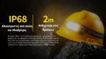 Φακός Led Κεφαλής HC75 UHE Επαναφορτιζόμενος 3000 Lumens με Ρυθμιζόμενη Εστίαση E-Focus, Κόκκινο Φως και USB-C, Μαύρος – Nitecore - Image 20
