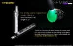 Φακός Led Χειρός GEM10UV Gemstone Υπεριώδους Φωτισμού UV 365nm, Ισχύος 3000mW, με Ρυθμιζόμενη Ένταση, Ενσωματωμένη Κλίμακα Μέτρησης και Αδιαβροχοποίηση IPX8, Μαύρος – Nitecore - Image 13