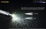 Φακός Led Χειρός GEM10UV Gemstone Υπεριώδους Φωτισμού UV 365nm, Ισχύος 3000mW, με Ρυθμιζόμενη Ένταση, Ενσωματωμένη Κλίμακα Μέτρησης και Αδιαβροχοποίηση IPX8, Μαύρος – Nitecore - Image 14