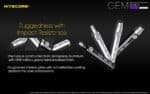 Φακός Led Χειρός GEM10UV Gemstone Υπεριώδους Φωτισμού UV 365nm, Ισχύος 3000mW, με Ρυθμιζόμενη Ένταση, Ενσωματωμένη Κλίμακα Μέτρησης και Αδιαβροχοποίηση IPX8, Μαύρος – Nitecore - Image 17