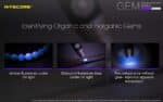 Φακός Led Χειρός GEM10UV Gemstone Υπεριώδους Φωτισμού UV 365nm, Ισχύος 3000mW, με Ρυθμιζόμενη Ένταση, Ενσωματωμένη Κλίμακα Μέτρησης και Αδιαβροχοποίηση IPX8, Μαύρος – Nitecore - Image 7