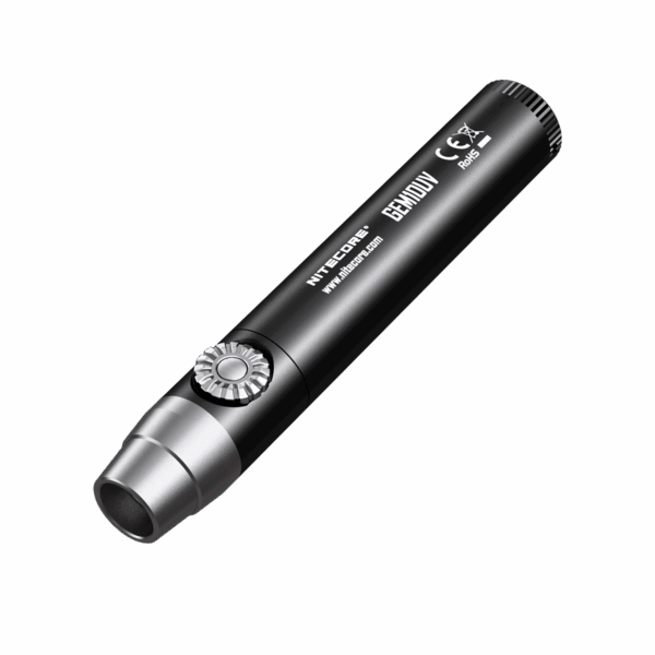 Φακός Led Χειρός GEM10UV Gemstone Υπεριώδους Φωτισμού UV 365nm, Ισχύος 3000mW, με Ρυθμιζόμενη Ένταση, Ενσωματωμένη Κλίμακα Μέτρησης και Αδιαβροχοποίηση IPX8, Μαύρος – Nitecore