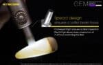 Φακός Led Χειρός GEM10UV Gemstone Υπεριώδους Φωτισμού UV 365nm, Ισχύος 3000mW, με Ρυθμιζόμενη Ένταση, Ενσωματωμένη Κλίμακα Μέτρησης και Αδιαβροχοποίηση IPX8, Μαύρος – Nitecore - Image 11