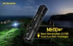 Φακός Led Χειρός MH10 V2 Multi Task Hybrid Επαναφορτιζόμενος 1200 Lumens με Εμβέλεια 202m, Μπαταρία 4000mAh, Φόρτιση USB-C και Αδιαβροχοποίηση IP68, Μαύρος – Nitecore - Image 8