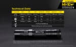 Φακός Led Χειρός MH10 V2 Multi Task Hybrid Επαναφορτιζόμενος 1200 Lumens με Εμβέλεια 202m, Μπαταρία 4000mAh, Φόρτιση USB-C και Αδιαβροχοποίηση IP68, Μαύρος – Nitecore - Image 27