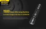 Φακός Led Χειρός MH10 V2 Multi Task Hybrid Επαναφορτιζόμενος 1200 Lumens με Εμβέλεια 202m, Μπαταρία 4000mAh, Φόρτιση USB-C και Αδιαβροχοποίηση IP68, Μαύρος – Nitecore - Image 14