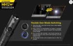 Φακός Led Χειρός MH12 V2 Multi Task Hybrid Επαναφορτιζόμενος 1200 Lumens με Εμβέλεια 202m, Μπαταρία 5000mAh, Φόρτιση USB-C και Αδιαβροχοποίηση IP68, Μαύρος – Nitecore - Image 22