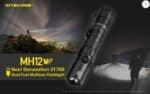 Φακός Led Χειρός MH12 V2 Multi Task Hybrid Επαναφορτιζόμενος 1200 Lumens με Εμβέλεια 202m, Μπαταρία 5000mAh, Φόρτιση USB-C και Αδιαβροχοποίηση IP68, Μαύρος – Nitecore - Image 11
