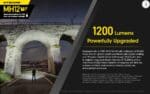 Φακός Led Χειρός MH12 V2 Multi Task Hybrid Επαναφορτιζόμενος 1200 Lumens με Εμβέλεια 202m, Μπαταρία 5000mAh, Φόρτιση USB-C και Αδιαβροχοποίηση IP68, Μαύρος – Nitecore - Image 13