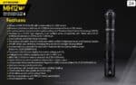 Φακός Led Χειρός MH12 V2 Multi Task Hybrid Επαναφορτιζόμενος 1200 Lumens με Εμβέλεια 202m, Μπαταρία 5000mAh, Φόρτιση USB-C και Αδιαβροχοποίηση IP68, Μαύρος – Nitecore - Image 34