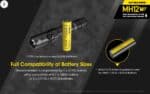 Φακός Led Χειρός MH12 V2 Multi Task Hybrid Επαναφορτιζόμενος 1200 Lumens με Εμβέλεια 202m, Μπαταρία 5000mAh, Φόρτιση USB-C και Αδιαβροχοποίηση IP68, Μαύρος – Nitecore - Image 18