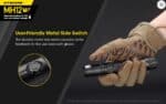 Φακός Led Χειρός MH12 V2 Multi Task Hybrid Επαναφορτιζόμενος 1200 Lumens με Εμβέλεια 202m, Μπαταρία 5000mAh, Φόρτιση USB-C και Αδιαβροχοποίηση IP68, Μαύρος – Nitecore - Image 20