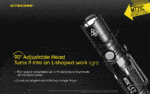 Φακός Led Χειρός MT21C Multi Task 1000 Lumens με Περιστρεφόμενη Κεφαλή 90°, Εμβέλεια 184m, Μαγνητική Βάση και Αδιαβροχοποίηση IPX8, Μαύρος – Nitecore - Image 10