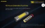 Φακός Led Μπρελόκ TIKI Επαναφορτιζόμενος 300 Lumens με 3 Πηγές Φωτισμού, Φως UV, Ενσωματωμένη Μπαταρία 130mAh και Φόρτιση USB, Διάφανος – Nitecore. - Image 23