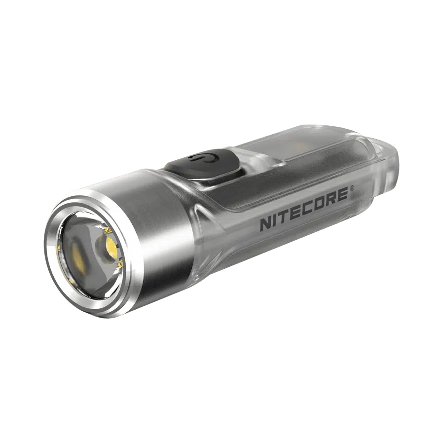LED-NITECORE-TIKI-GITD-Glow-In-The-Dark-300-lumens Φακός Led Μπρελόκ TIKI GITD Glow in the Dark Επαναφορτιζόμενος 300 Lumens με Εμβέλεια 71m, Φωσφορίζον Σώμα, Φως UV 365nm, Μπαταρία 130mAh, Φόρτιση USB-C και Αδιαβροχοποίηση IP66 – Nitecore. - Image 1