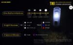 Φακός Led Μπρελόκ TIKI LE Επαναφορτιζόμενος 300 Lumens με Εμβέλεια 71m, Κόκκινο και Μπλε Φως Σήμανσης, Μπαταρία 130mAh, Φόρτιση USB-C και Αδιαβροχοποίηση IP66, Μαύρος – Nitecore. - Image 19