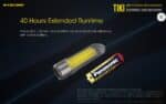 Φακός Led Μπρελόκ TIKI LE Επαναφορτιζόμενος 300 Lumens με Εμβέλεια 71m, Κόκκινο και Μπλε Φως Σήμανσης, Μπαταρία 130mAh, Φόρτιση USB-C και Αδιαβροχοποίηση IP66, Μαύρος – Nitecore. - Image 20