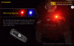Φακός Led Μπρελόκ TIKI LE Επαναφορτιζόμενος 300 Lumens με Εμβέλεια 71m, Κόκκινο και Μπλε Φως Σήμανσης, Μπαταρία 130mAh, Φόρτιση USB-C και Αδιαβροχοποίηση IP66, Μαύρος – Nitecore. - Image 14