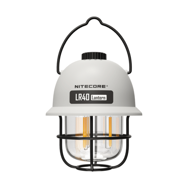 Φανάρι Camping Led LR40 Επαναφορτιζόμενο 100 Lumens με Μπαταρία 4000mAh, 3 Χρώματα Φωτισμού, Λειτουργία Power Bank και USB-C, Λευκό – Nitecore