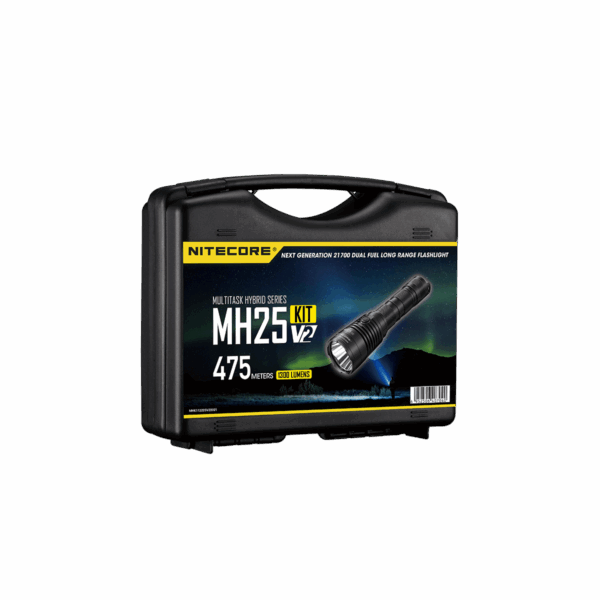 Φακός Led Χειρός MH25 V2 Multi Task Hybrid Hunting Kit Επαναφορτιζόμενος 1300 Lumens με Εμβέλεια 475m, Μπαταρία 5000mAh, Φόρτιση USB-C και Αδιαβροχοποίηση IP68, με Αξεσουάρ Κυνηγιού – Nitecore