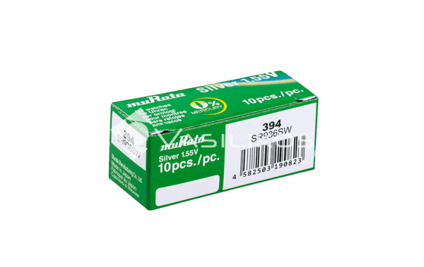 Μπαταρία Κουμπί Οξειδίου Αργύρου Silver Oxide SR936SW 1.55V, Τύπου 394 (1 Τεμάχιο) – Murata