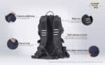 Σακίδιο Πλάτης BP20 Tactical 20L από Ανθεκτικό Nylon 1000D, με Αεριζόμενη Πλάτη, Σύστημα MOLLE και Αδιάβροχο Κάλυμμα – Nitecore - Image 7