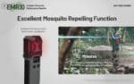 Ηλεκτρονικό Απωθητικό Κουνουπιών EMR10 Επαναφορτιζόμενο με Υπερήχους, Θερμαινόμενες Ταμπλέτες, Εμβέλεια Προστασίας 5m, Λειτουργία Power Bank 10000mAh, Οθόνη Led και USB-C – Nitecore - Image 8