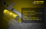 Σετ 2 Επαναφορτιζόμενων Μπαταριών Li-ion IMR18650 2600mAh 3.7V με Μέγιστη Εκφόρτιση 40A και Επίπεδο Θετικό Πόλο Flat Top – Nitecore - Image 5