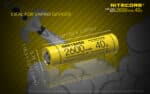 Σετ 2 Επαναφορτιζόμενων Μπαταριών Li-ion IMR18650 2600mAh 3.7V με Μέγιστη Εκφόρτιση 40A και Επίπεδο Θετικό Πόλο Flat Top – Nitecore - Image 7