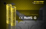 Σετ 2 Επαναφορτιζόμενων Μπαταριών Li-ion IMR18650 2600mAh 3.7V με Μέγιστη Εκφόρτιση 40A και Επίπεδο Θετικό Πόλο Flat Top – Nitecore - Image 8