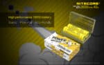 Σετ 2 Επαναφορτιζόμενων Μπαταριών Li-ion IMR18650 2600mAh 3.7V με Μέγιστη Εκφόρτιση 40A και Επίπεδο Θετικό Πόλο Flat Top – Nitecore - Image 10