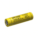 Σετ 2 Επαναφορτιζόμενων Μπαταριών Li-ion IMR18650 2600mAh 3.7V με Μέγιστη Εκφόρτιση 40A και Επίπεδο Θετικό Πόλο Flat Top – Nitecore - Image 2