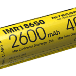 Σετ 2 Επαναφορτιζόμενων Μπαταριών Li-ion IMR18650 2600mAh 3.7V με Μέγιστη Εκφόρτιση 40A και Επίπεδο Θετικό Πόλο Flat Top – Nitecore