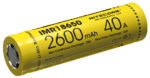 Σετ 2 Επαναφορτιζόμενων Μπαταριών Li-ion IMR18650 2600mAh 3.7V με Μέγιστη Εκφόρτιση 40A και Επίπεδο Θετικό Πόλο Flat Top – Nitecore
